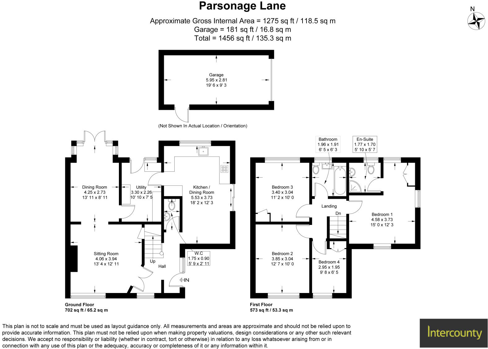 Parsonage Lane, Bishop's Stortford, Hertfordshire, CM23 floorplan