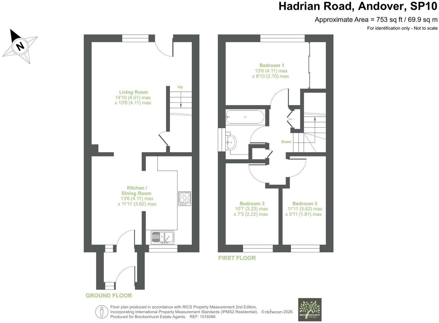 Hadrian Road, Andover, SP10 5JN floorplan