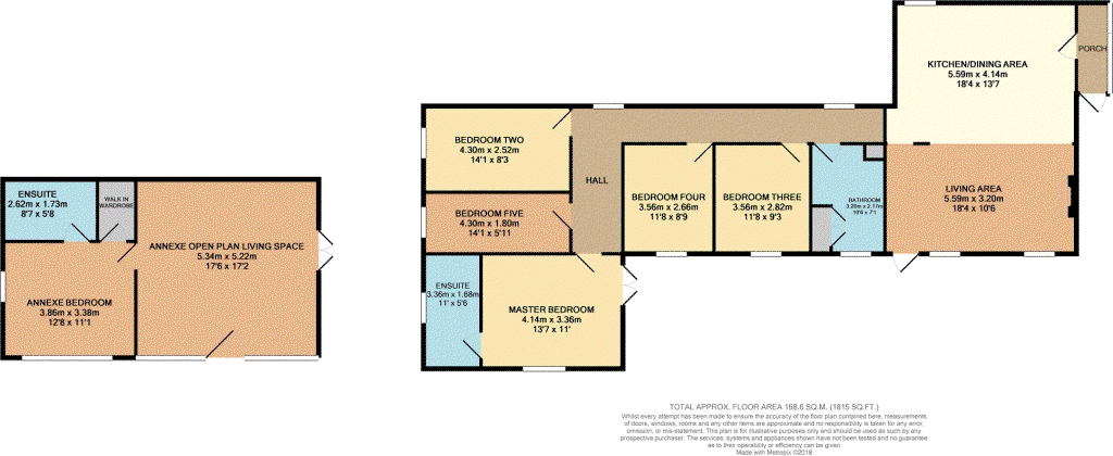 Carpalla, Foxhole, St. Austell, PL26 7TY floorplan