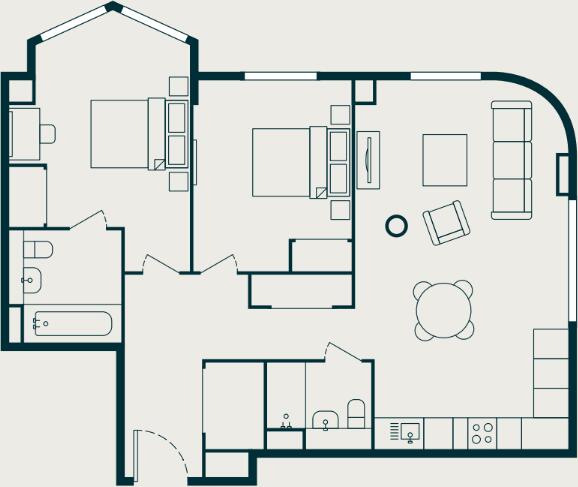 The Wiltern, Dawlish Avenue East Perivale UB6 floorplan