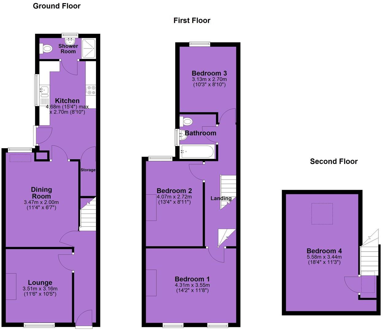 Albion Street, Old Trafford floorplan