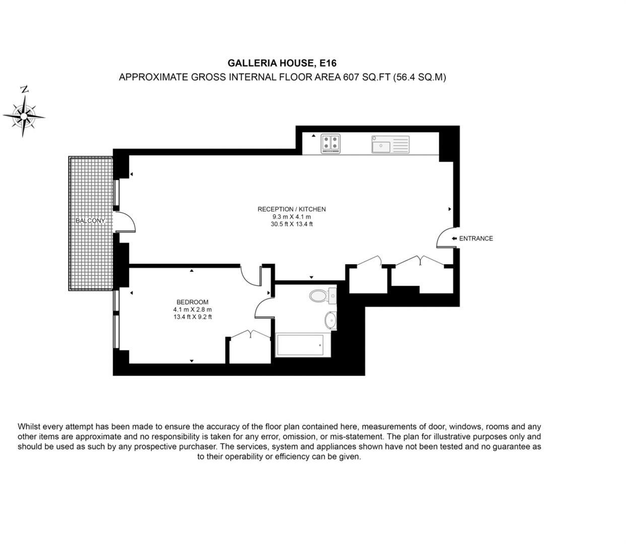 Galleria House, Royal Eden Dock, E16 floorplan