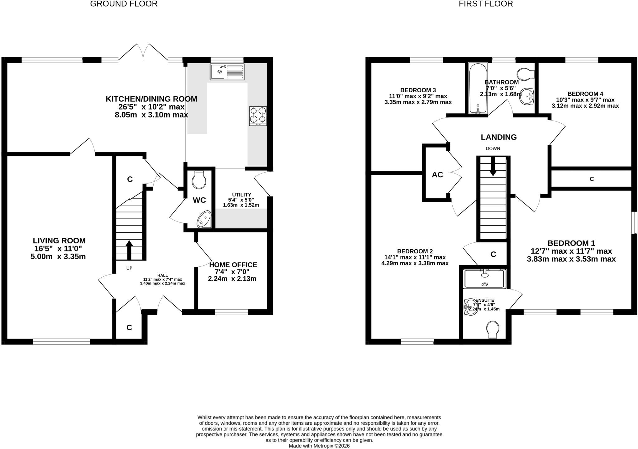 Laker Close, Wiveliscombe, Taunton, Somerset, TA4 floorplan