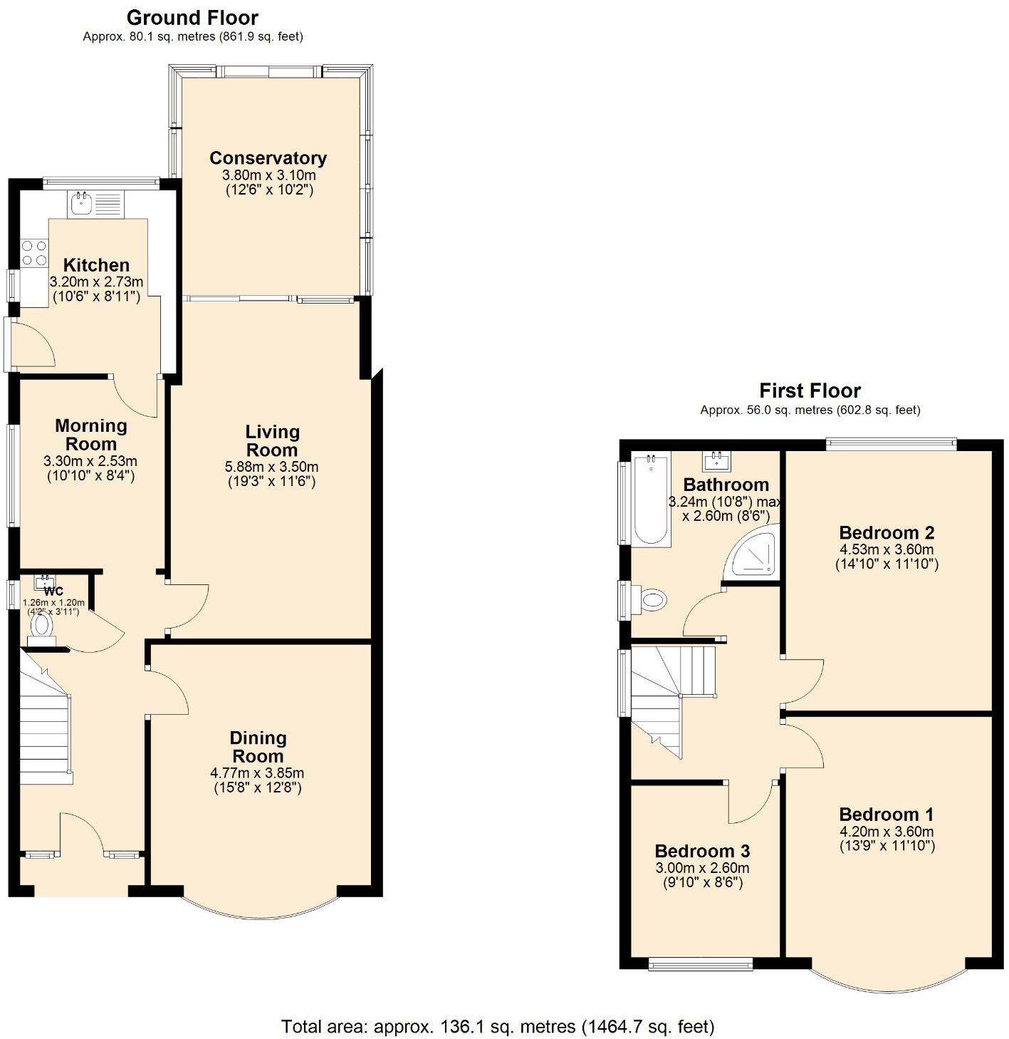 Hunston Road, Sale, Greater Manchester, M33 floorplan