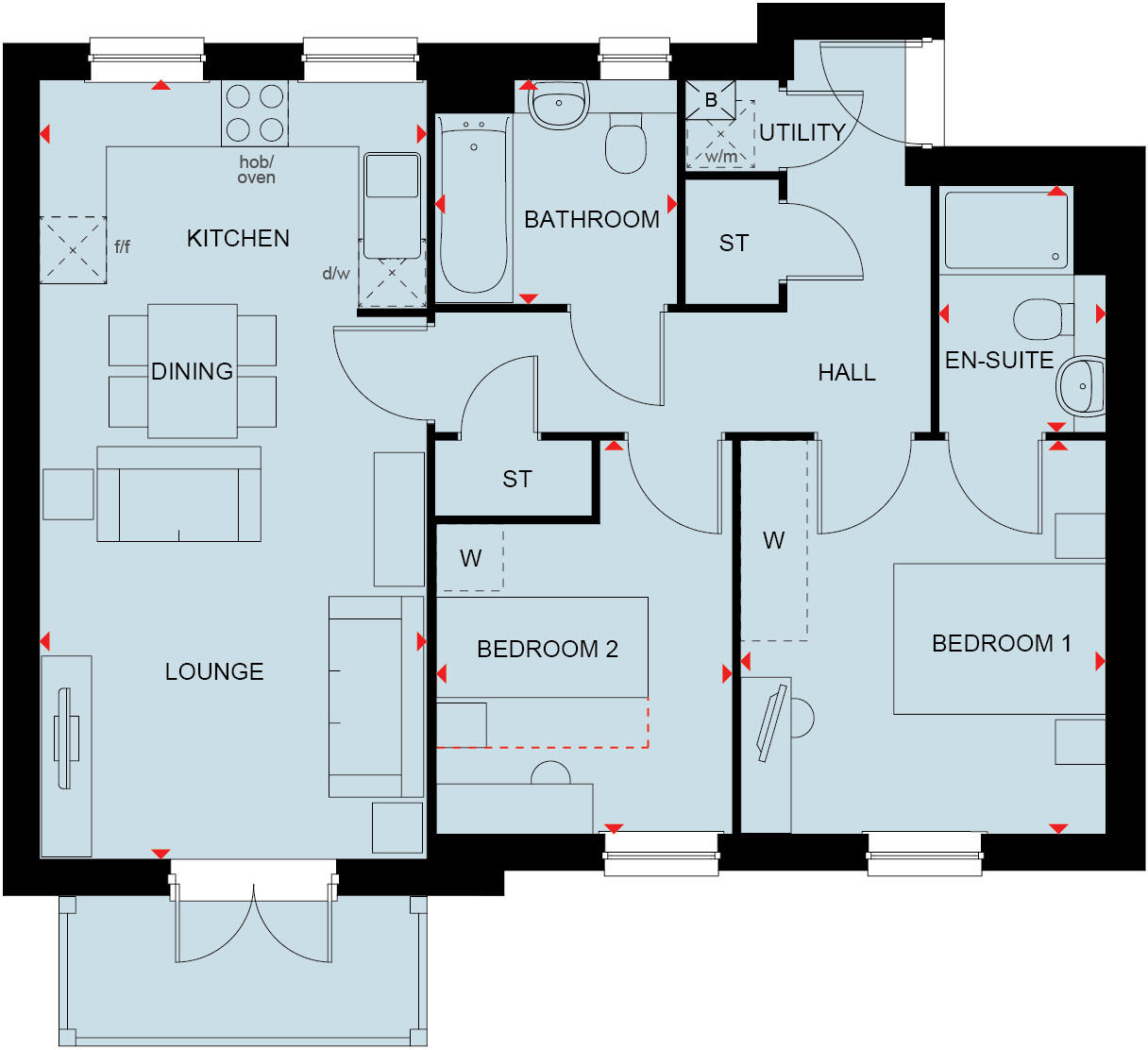 Rattle Road,
Stone Cross,
BN24 5DP floorplan