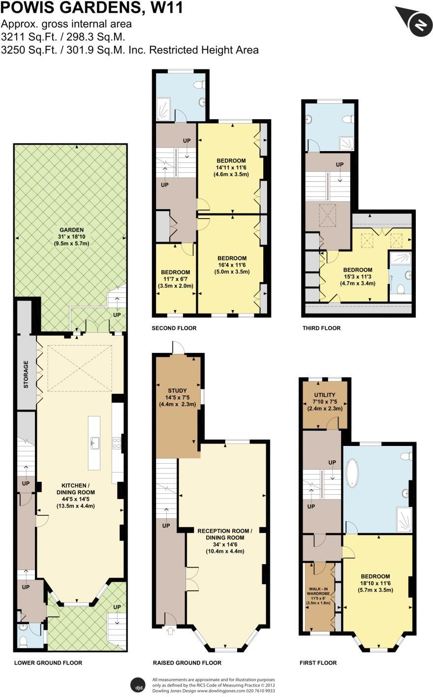 Powis Gardens, London, W11 floorplan
