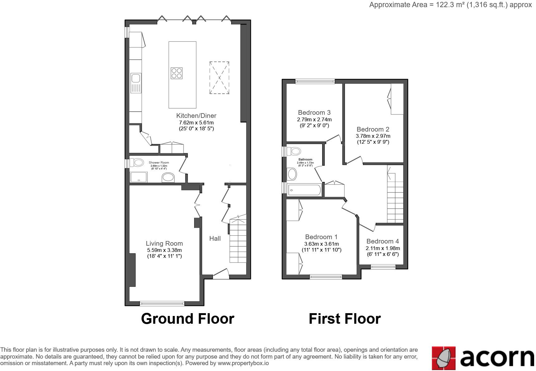 St. James's Avenue Gravesend DA11 floorplan