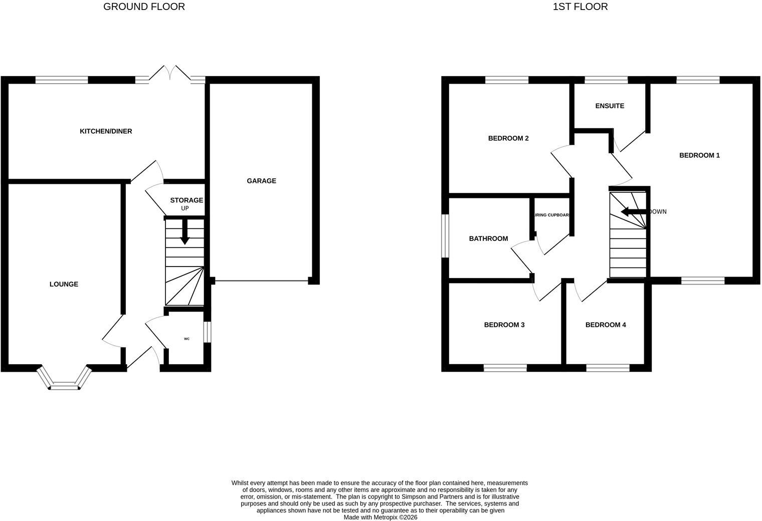 NN9 Honeysuckle Way, Raunds floorplan