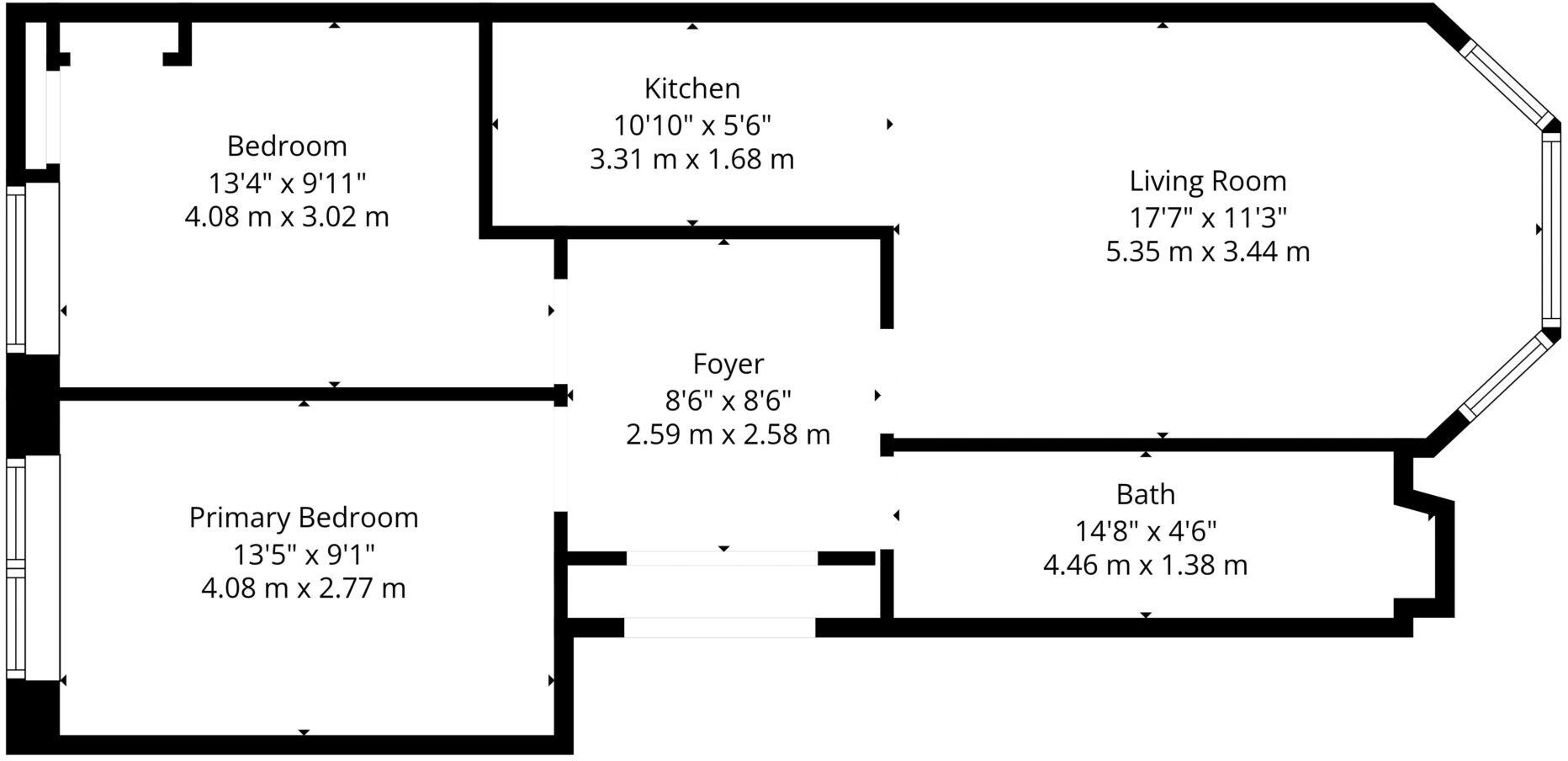 3/2 45 Dudley Drive, Hyndland, G12 9RR floorplan