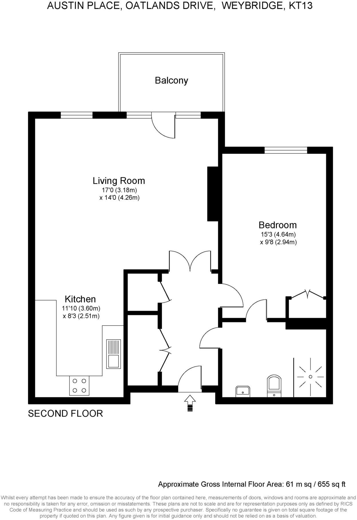 Austin Place, Weybridge floorplan