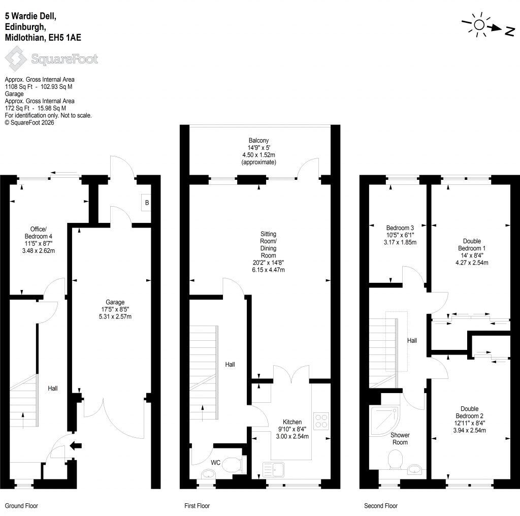 5 Wardie Dell, Trinity, Edinburgh, EH5 1AE floorplan