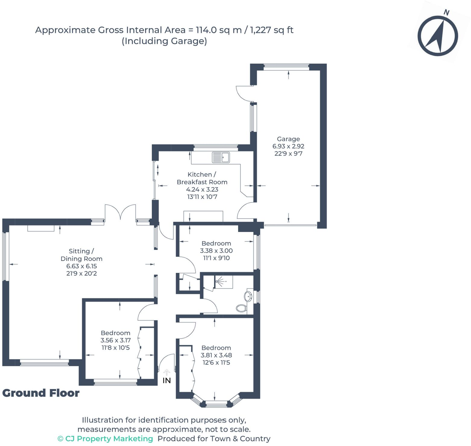 Edgecote Close, Caddington, LU1 floorplan