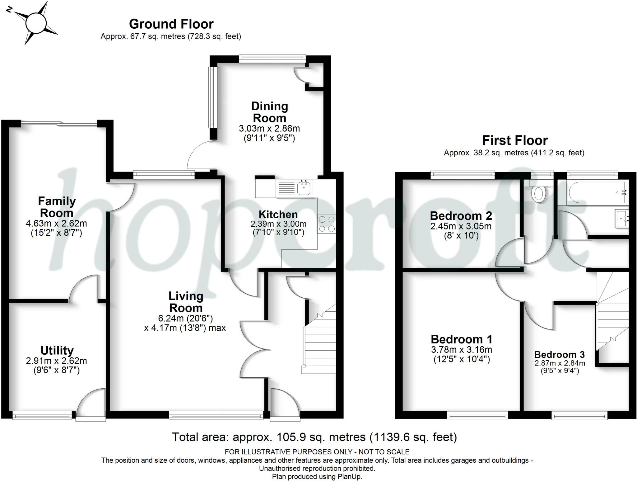 Dorrofield Close, Croxley Green, Rickmansworth, WD3 floorplan