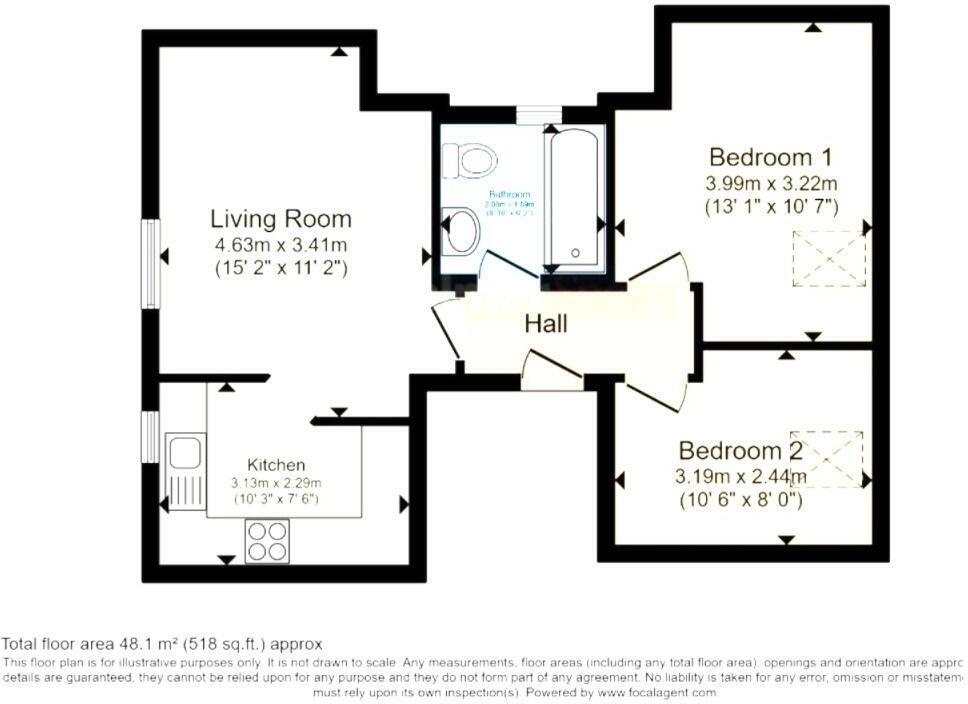 Melbury House, Christchurch Road floorplan