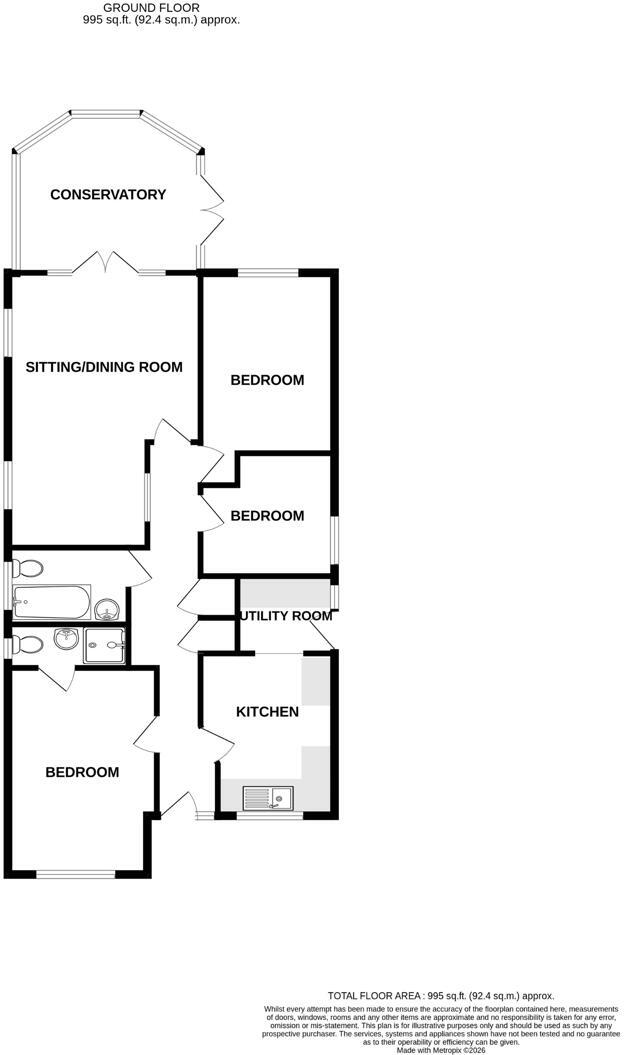 16 Moor Park Drive, Woodhall Spa floorplan