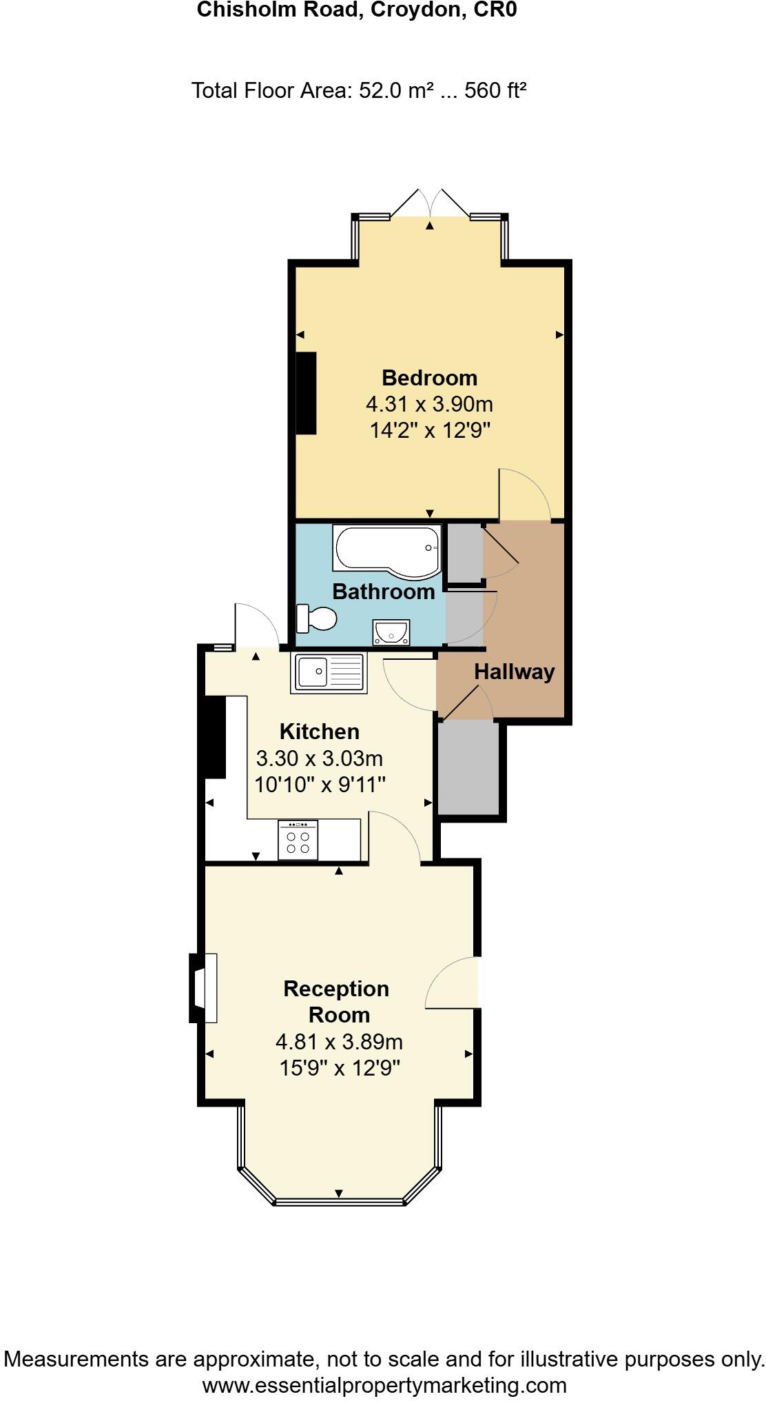 Chisholm Road,Croydon,CR0 floorplan