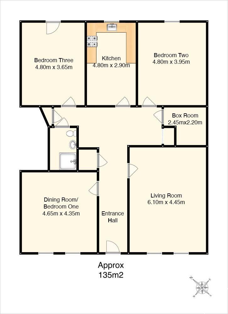 63 Newington Road, EDINBURGH, EH9 1QW floorplan