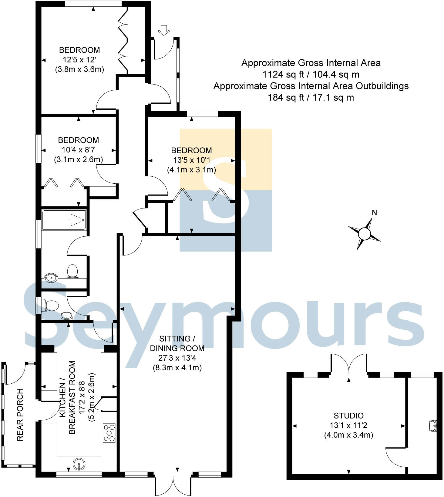 Saunders Lane, Woking, Surrey, GU22 floorplan
