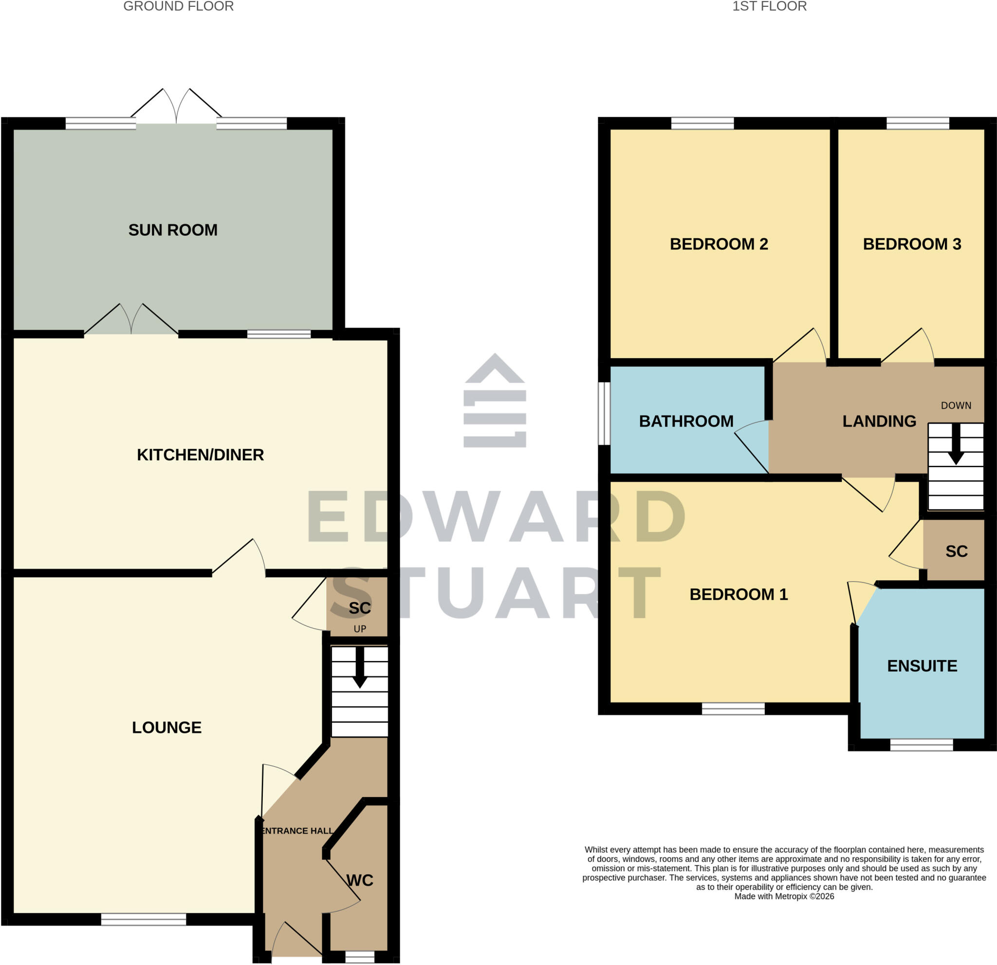 Brutus Close, Stanground South, Peterborough, Cambridgeshire, PE2 floorplan