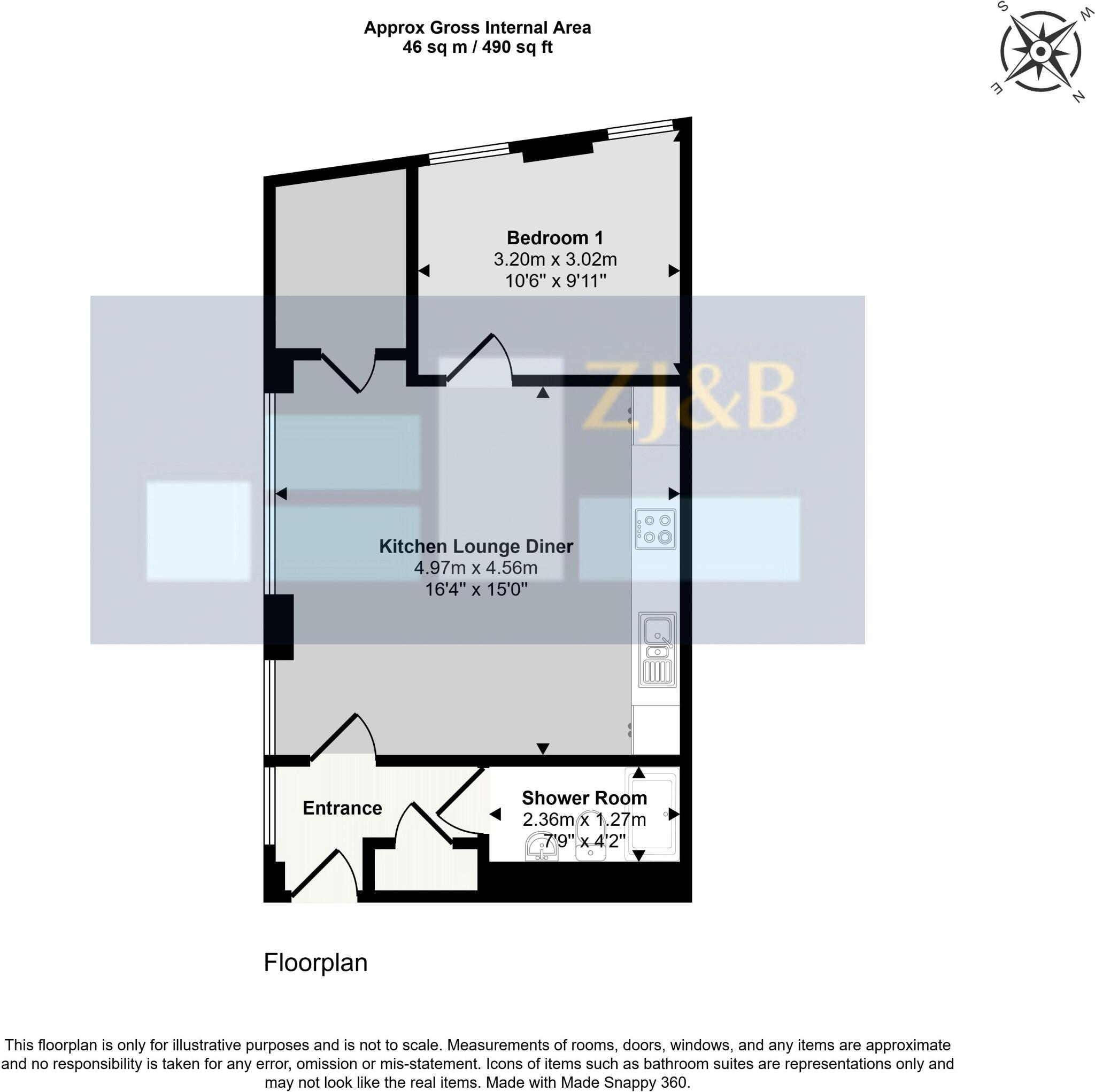 , Apartment 1, Sovereign House, St Michaels Street, SY1 2EY floorplan