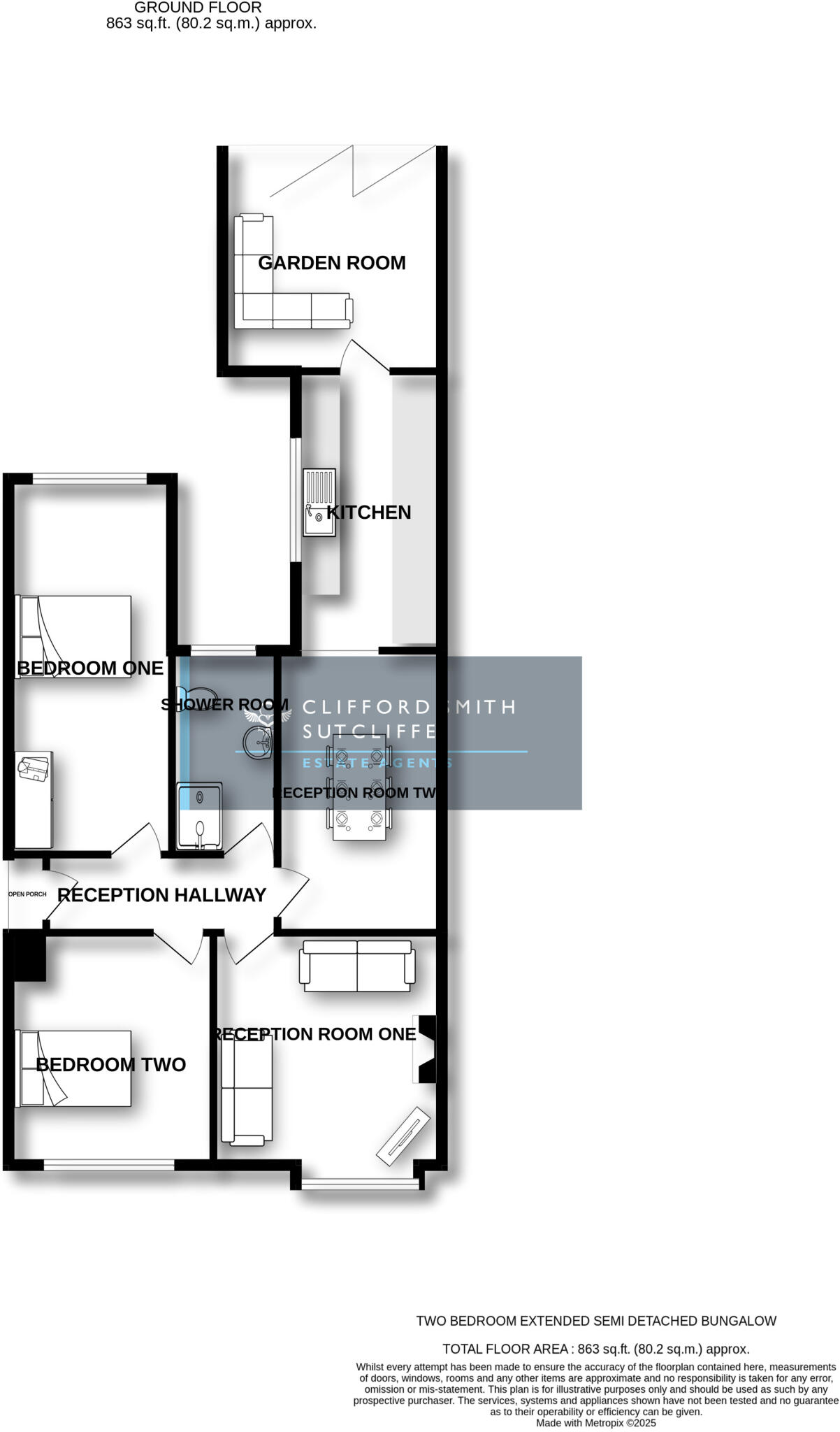 Rosehill Road, Colne floorplan
