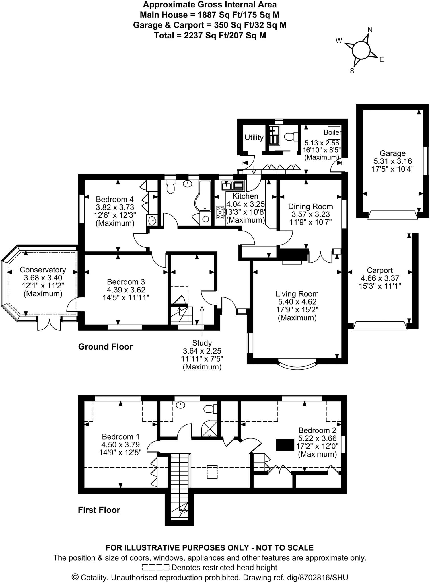 Broomhill Lane,  Brown Knowl, Chester. floorplan