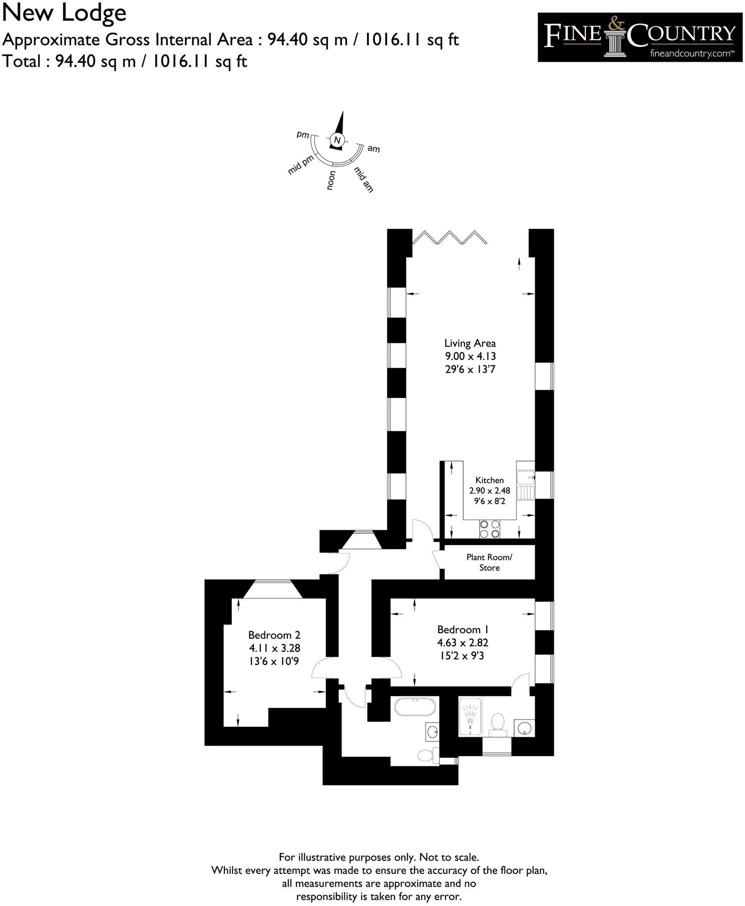 New Lodge, 6 Applethwaite Hall, Windermere, The Lake District, LA23 1PZ floorplan