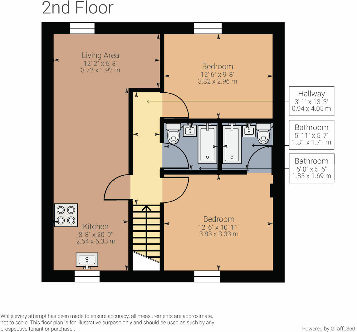 Apartment 2, 13 Market Square, Kirkby Lonsdale, LA6 2AN  floorplan