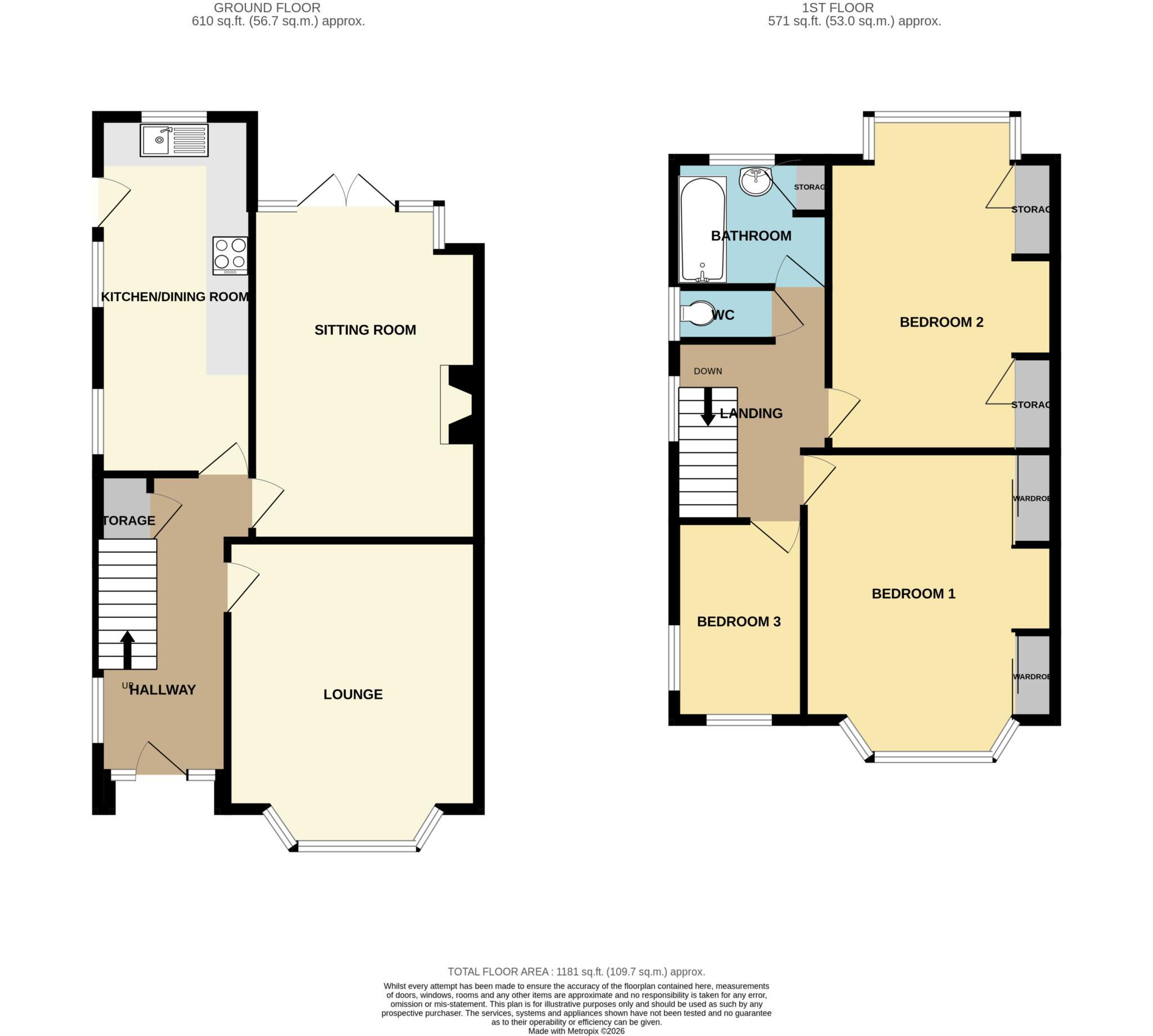 Ffrancon Drive, Bebington floorplan