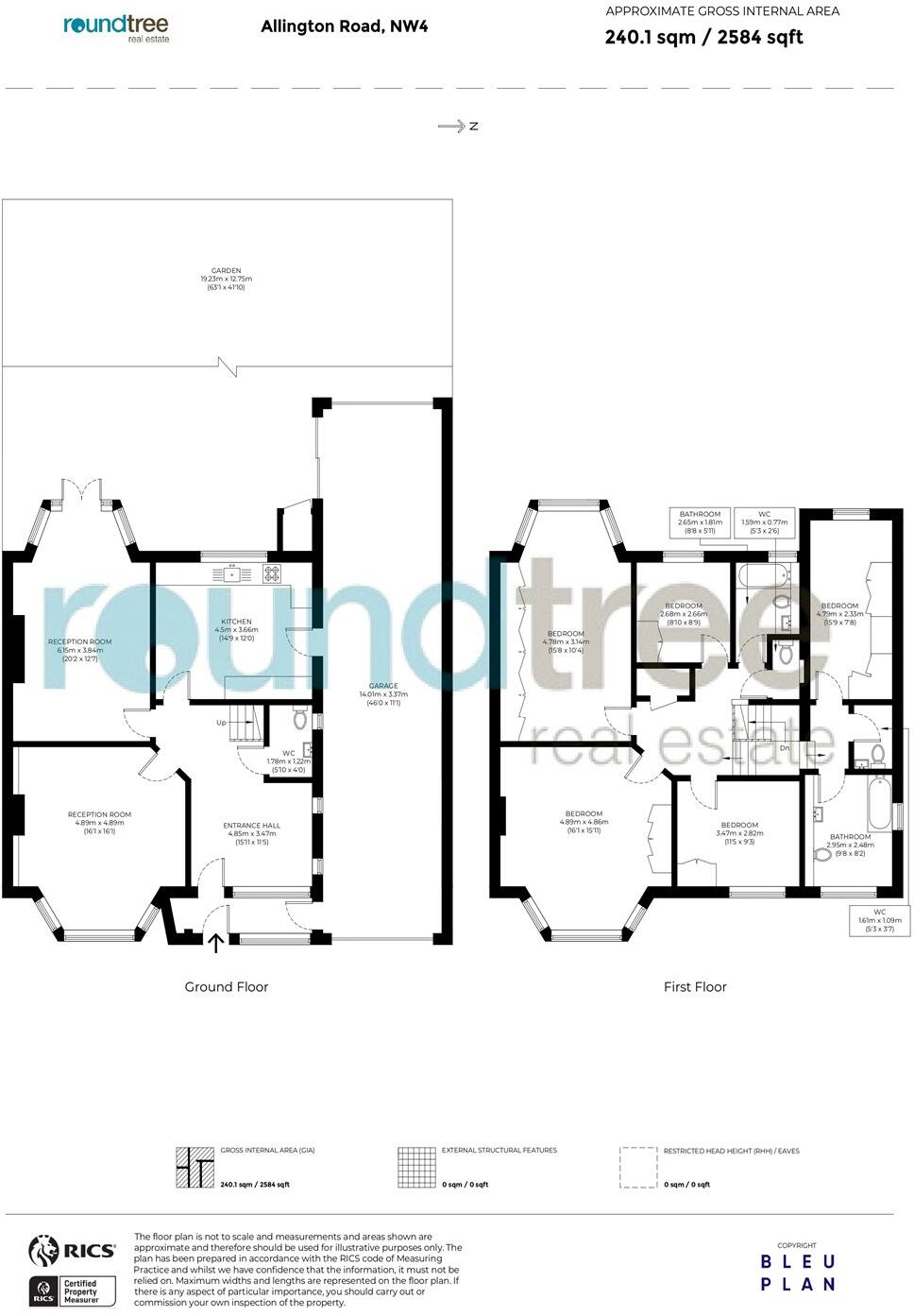 Allington Road, Hendon NW4 floorplan