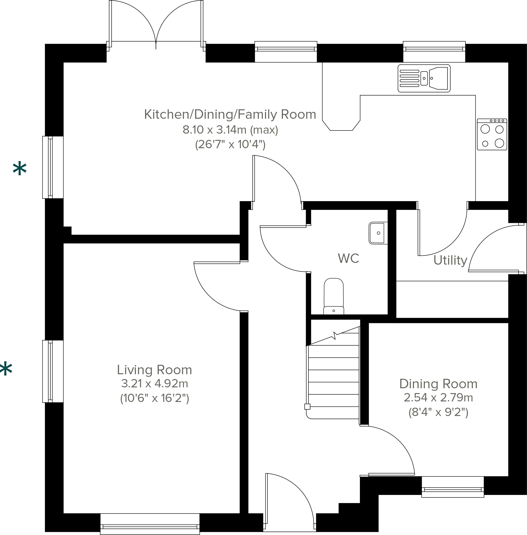 Compass Point, Northampton Road, Market Harborough, Leicestershire, 
LE16 9HW floorplan