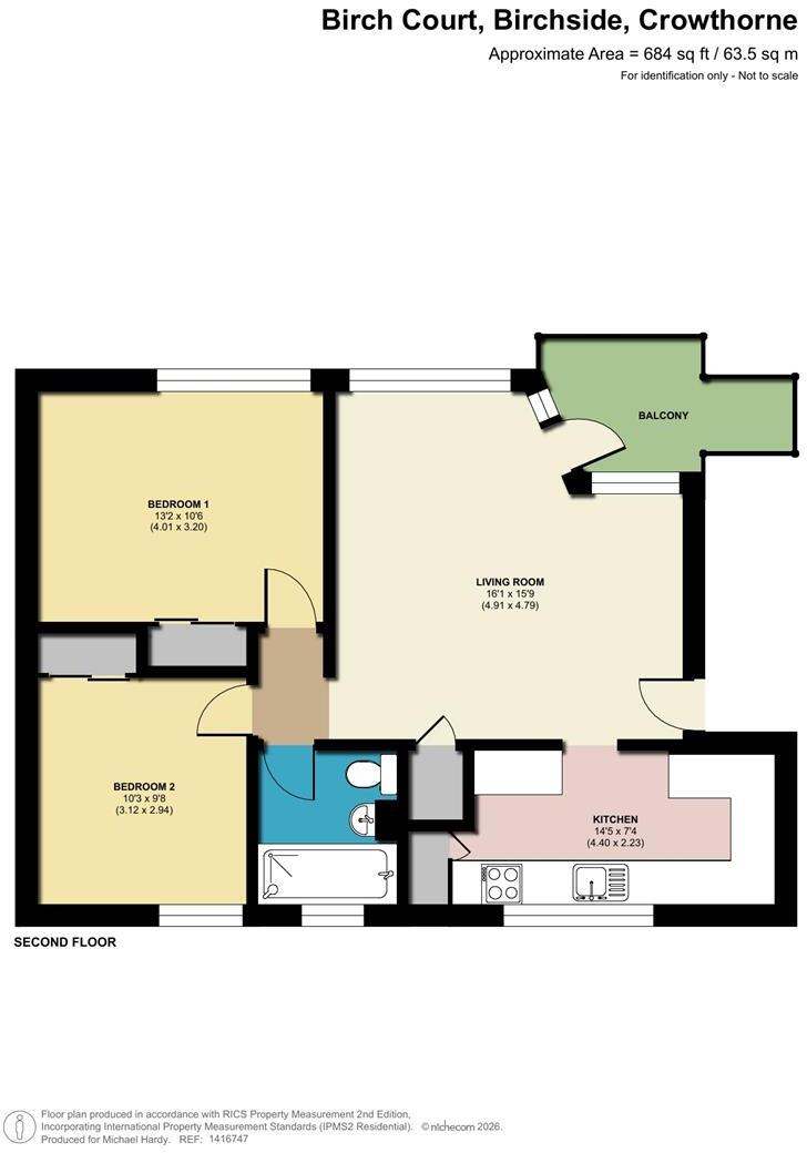 Birch Court, Birchside, Crowthorne, Berkshire, RG45 6HR floorplan