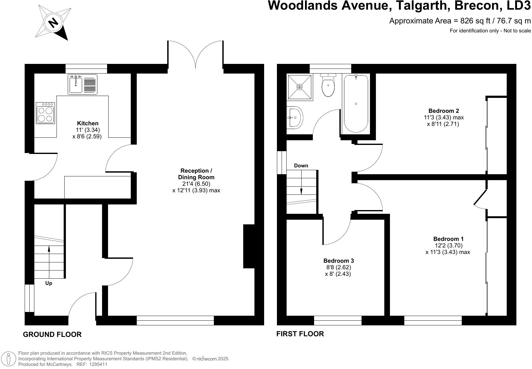 Woodlands Avenue, Talgarth, Brecon, Powys floorplan