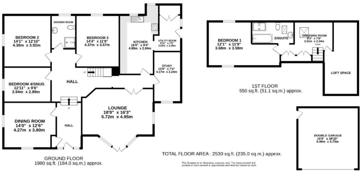 Hangmans Lane, Mardley Heath, Welwyn, Hertfordshire, AL6 floorplan