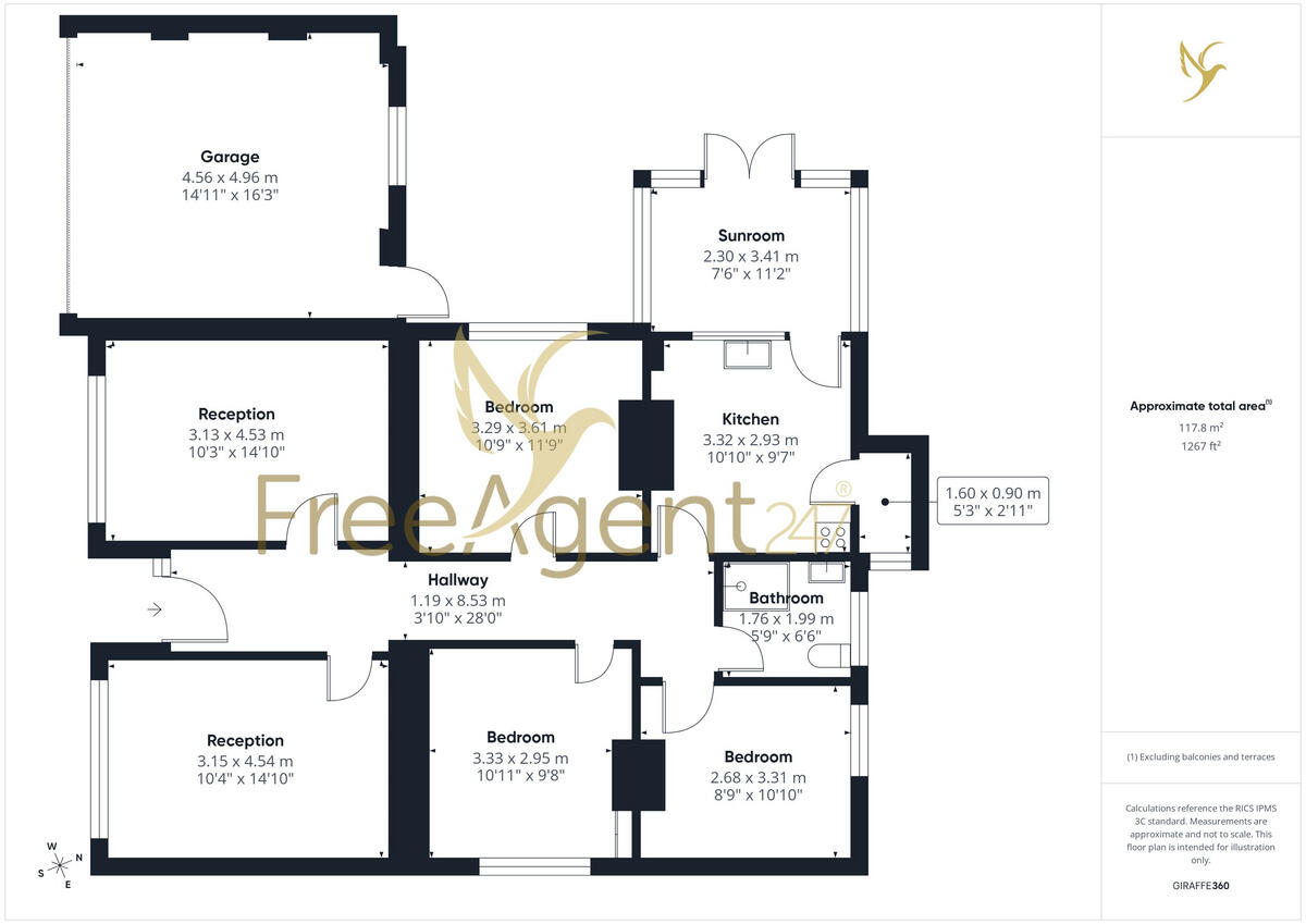 #WelcomeHome to: Crossways, Ankerdine Road, Lower Broadheath, Worcester, WR2 floorplan