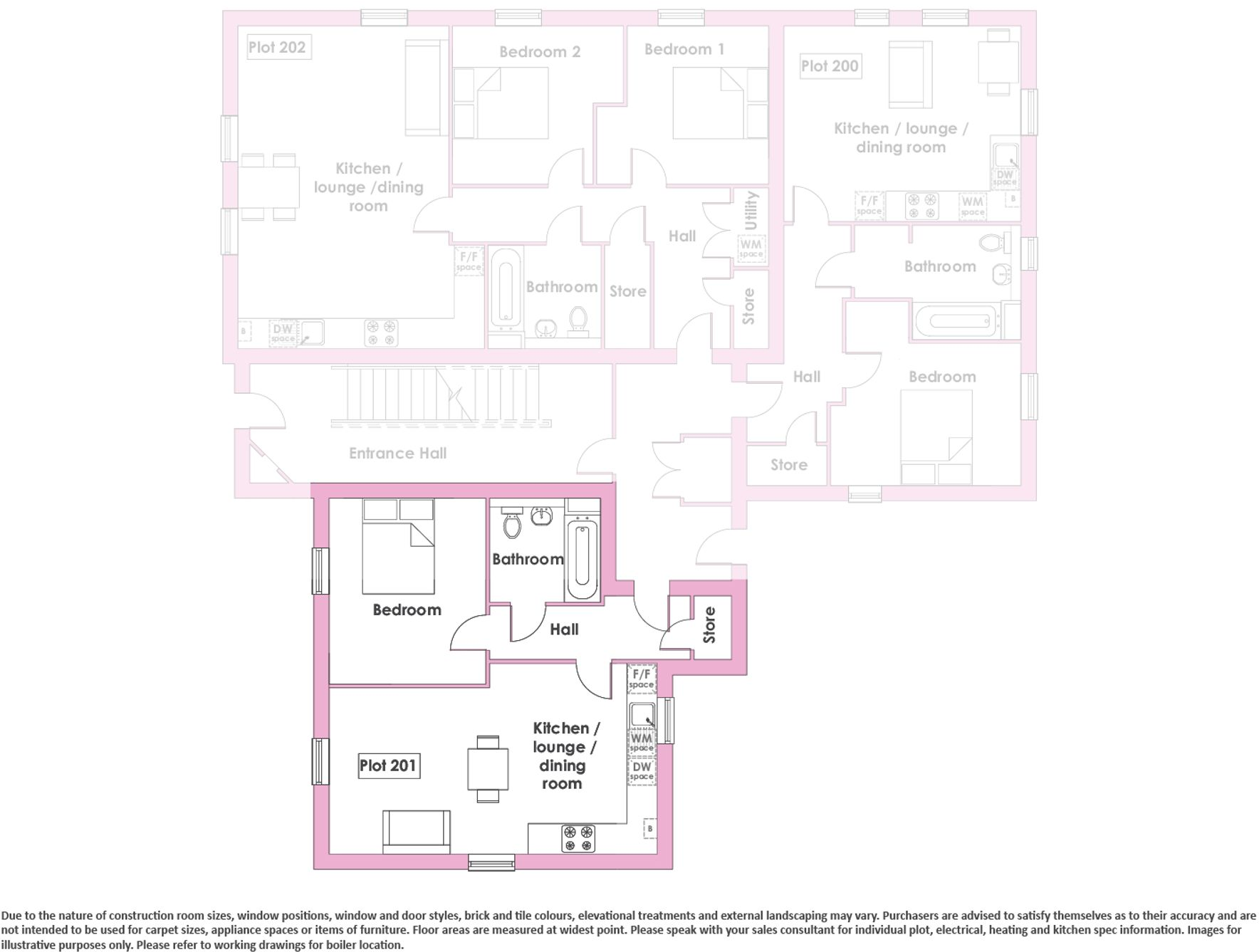 Plot 201, The Loughton, Fiddington Fields, Juneberry Way, Tewkesbury, GL20 7UB floorplan