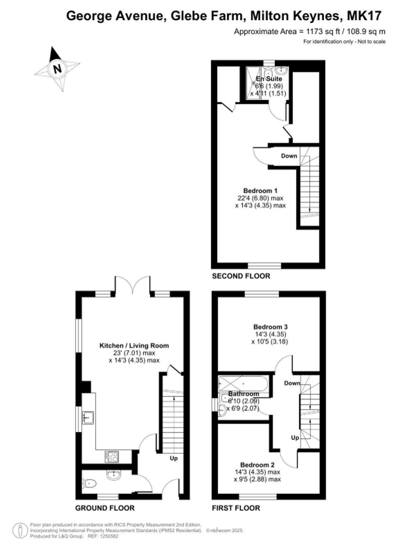 George Avenue, Glebe Farm, Milton Keynes floorplan