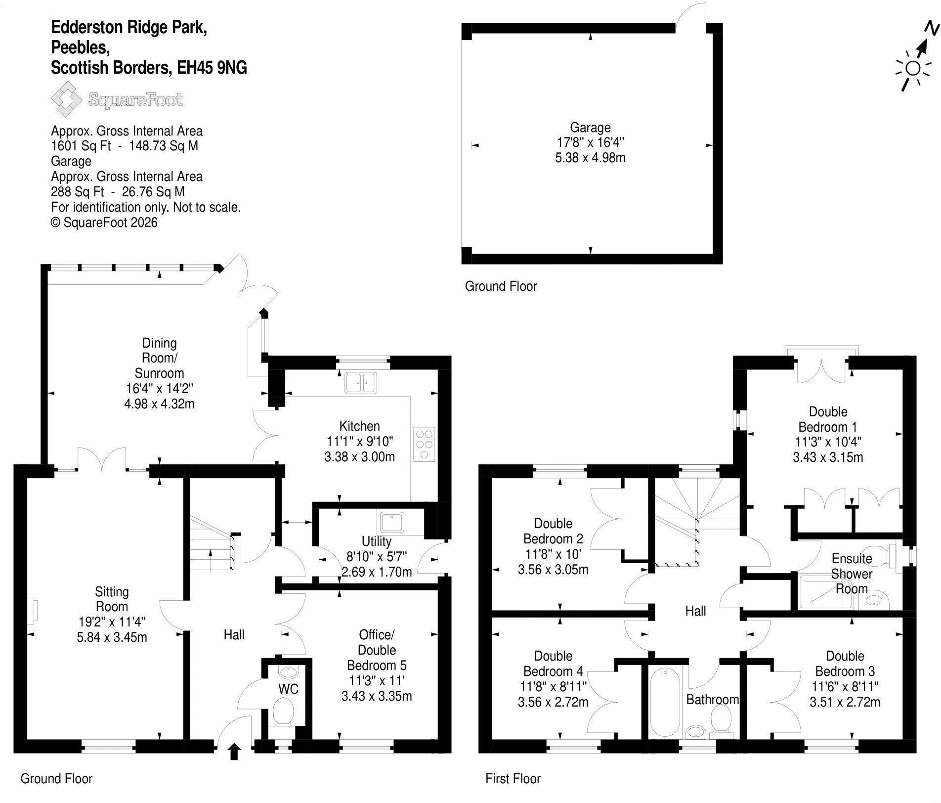 2 Edderston Ridge Park, Peebles, EH45 9NG floorplan