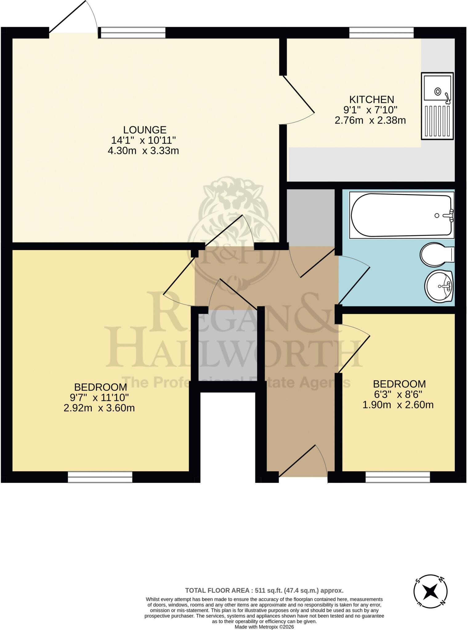 Moorside Walk, Orrell, WN5 0DY floorplan