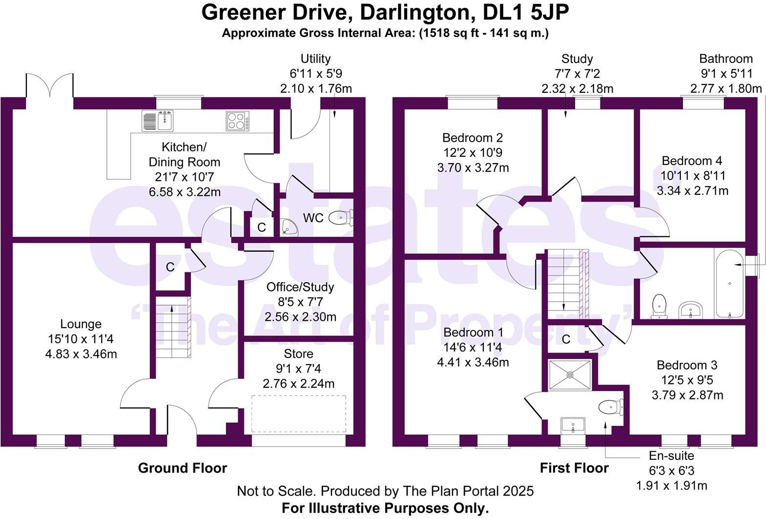 Greener Drive, Darlington, DL1 5JP floorplan