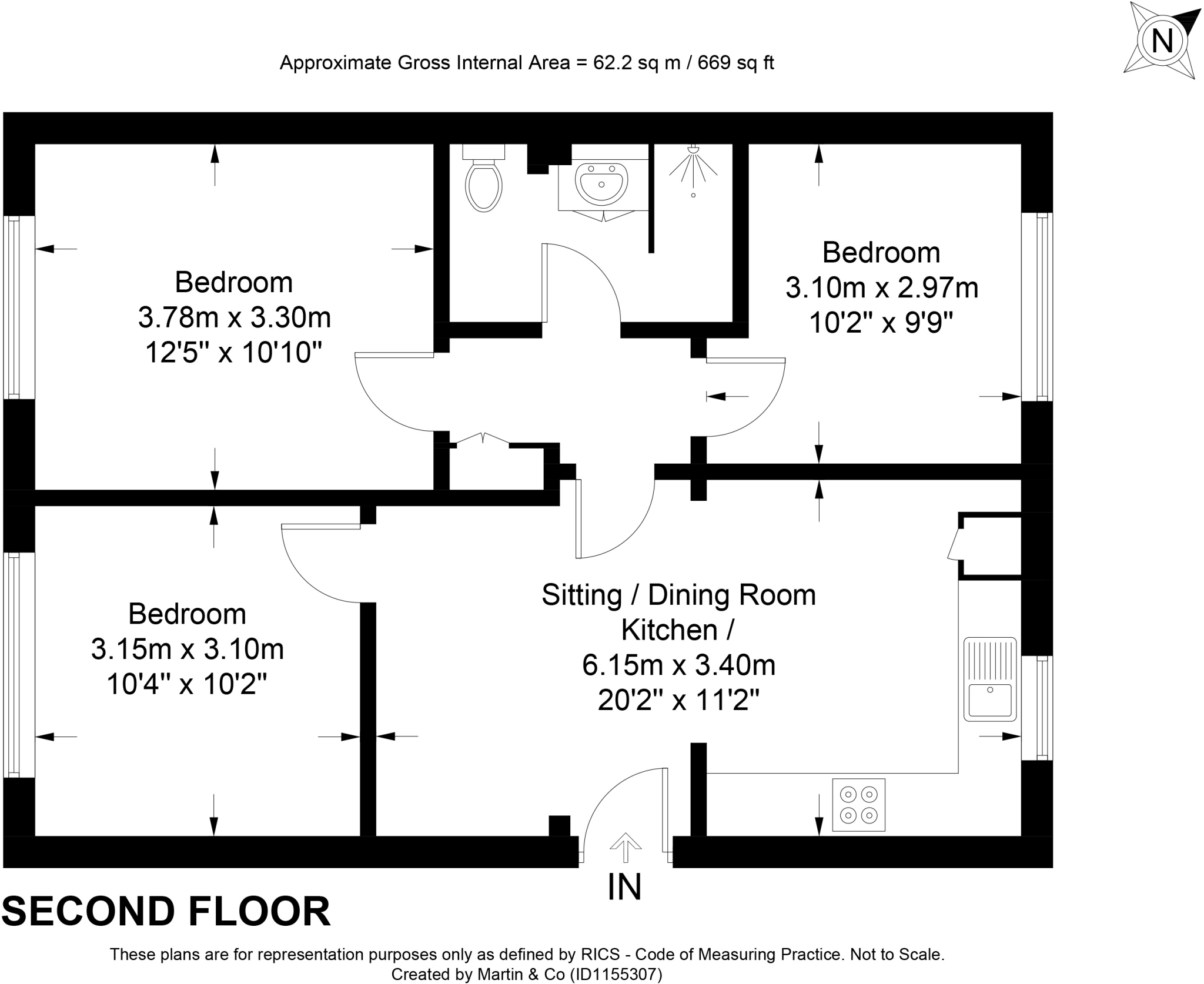 Thurmond Crescent, Stanmore, Winchester floorplan