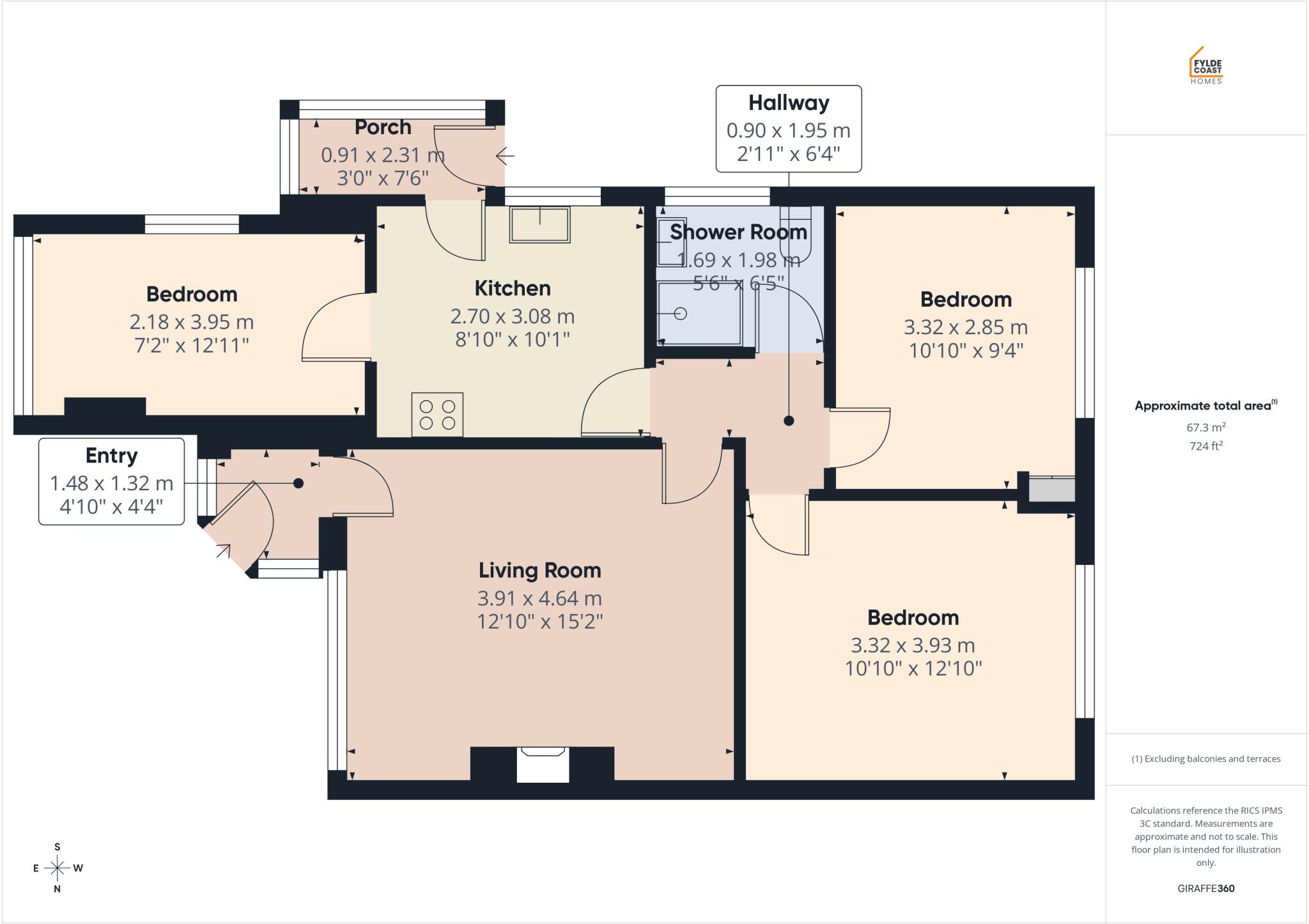Westbourne Road , Knott End On Sea  floorplan