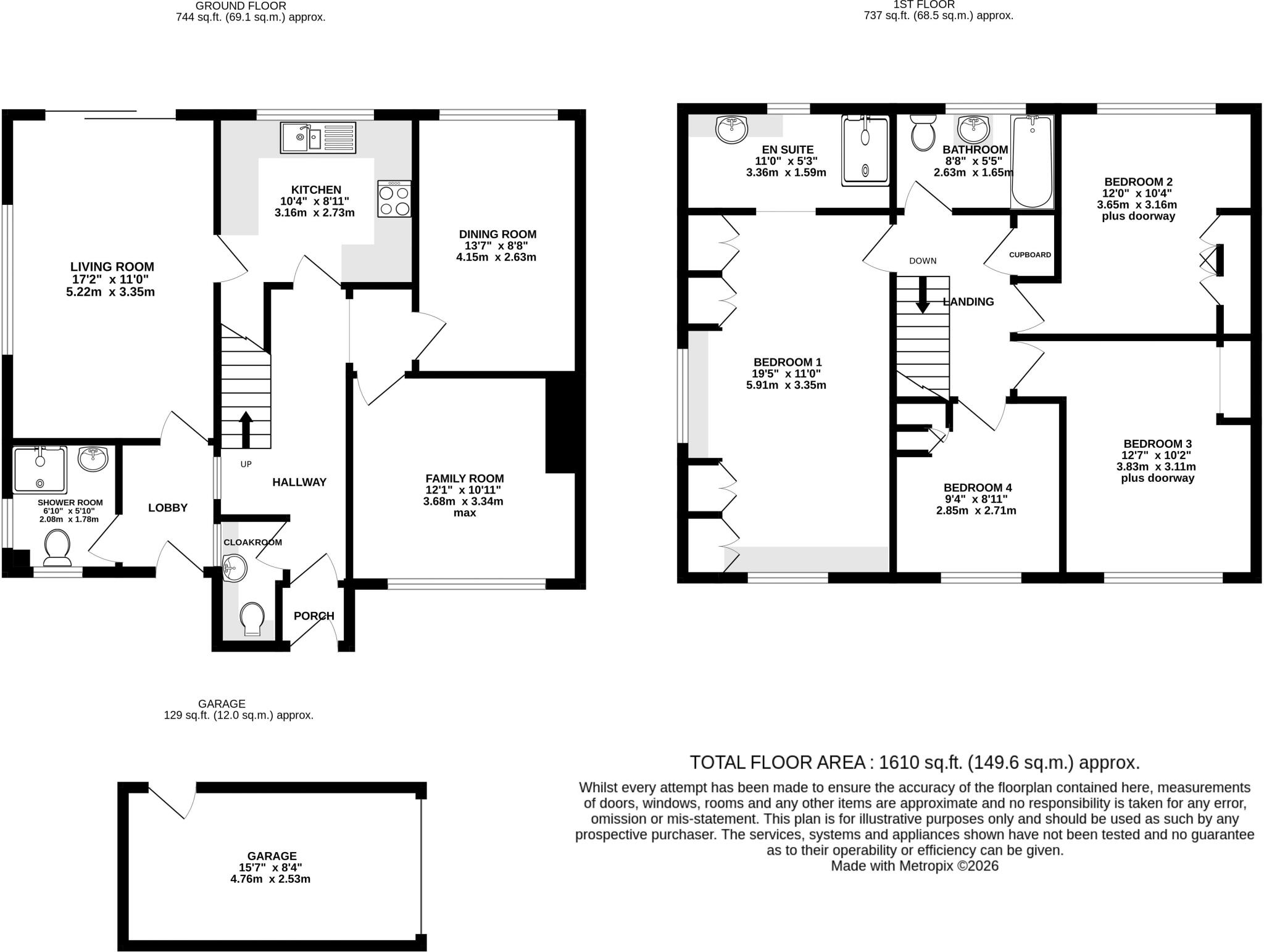 Westbrook Close, Exeter floorplan