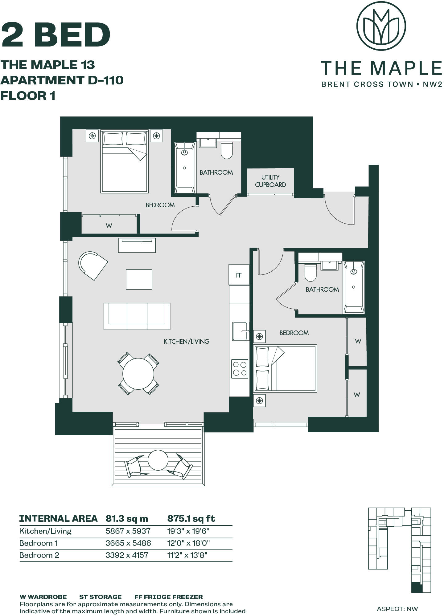 The Maple, NW2 floorplan