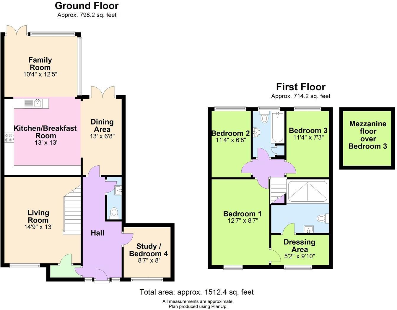 Fields End, Tring floorplan