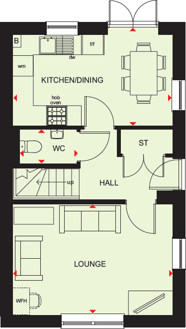 Tansy Road, 
Priors Hall Park, 
Corby, 
Northamptonshire, 
NN17 5BU floorplan