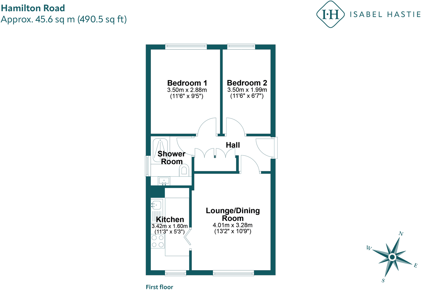 23, Hamilton Road, Cambridge, CB4 1BP floorplan