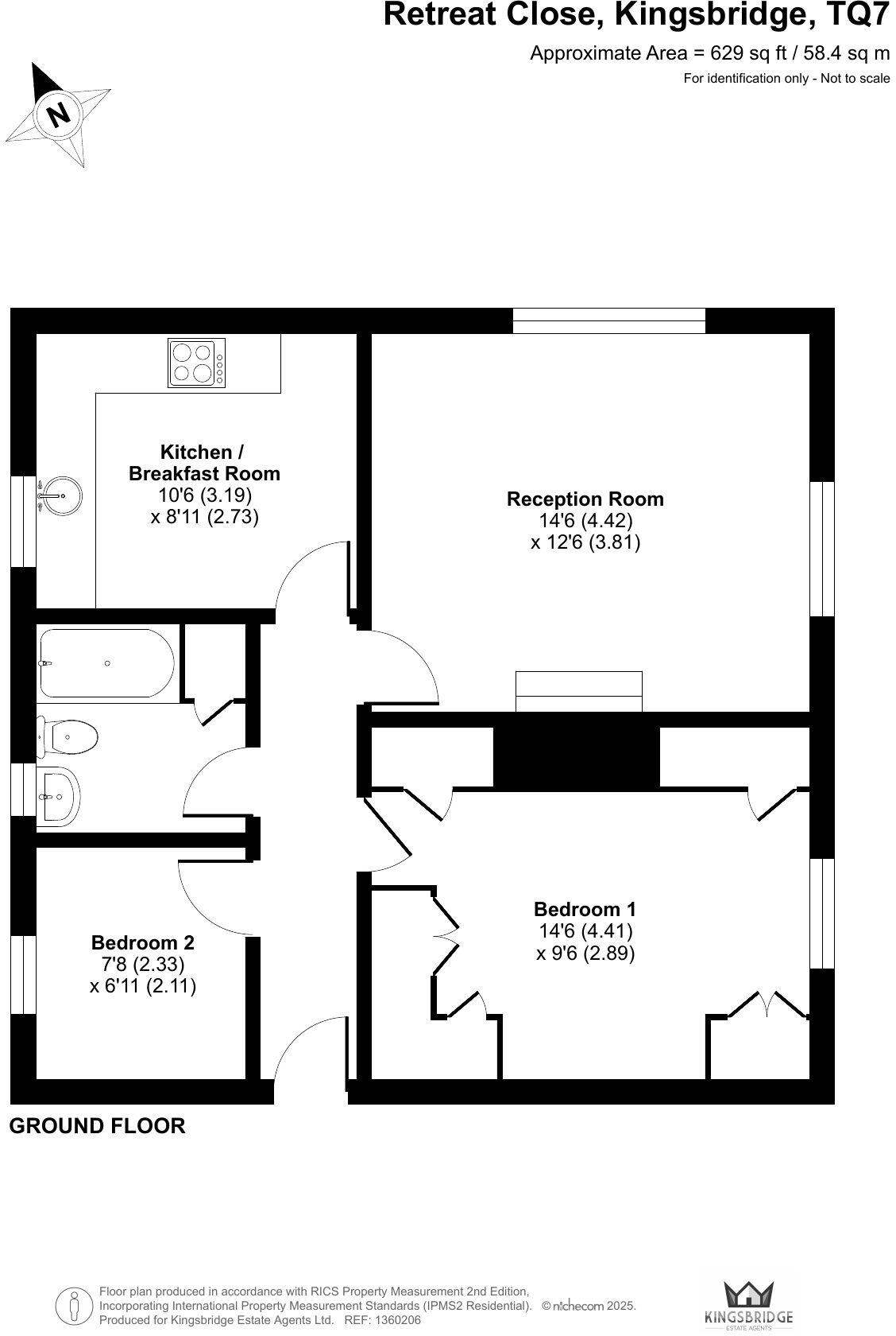 Retreat Close, Kingsbridge floorplan