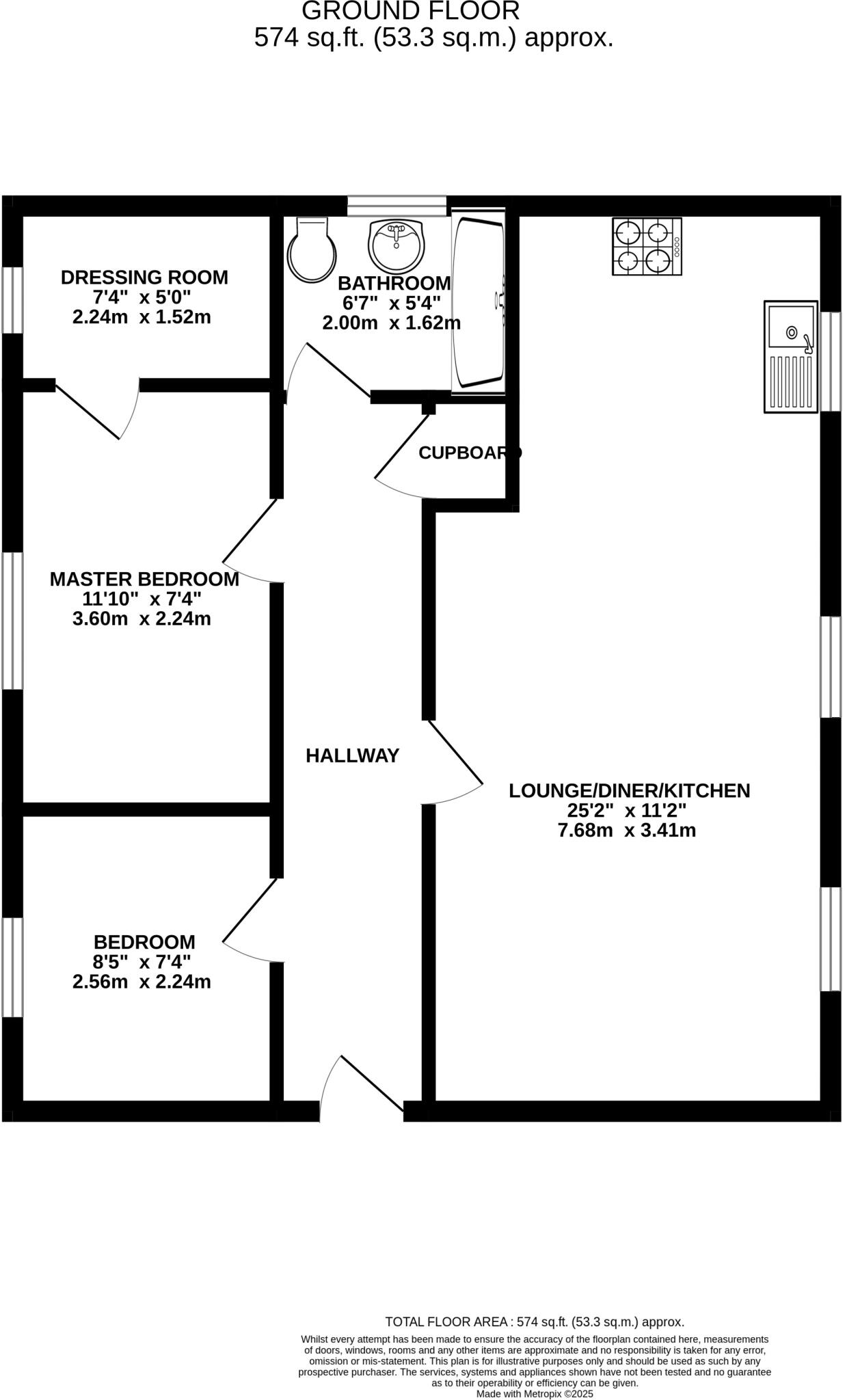 13, Acklington Court floorplan