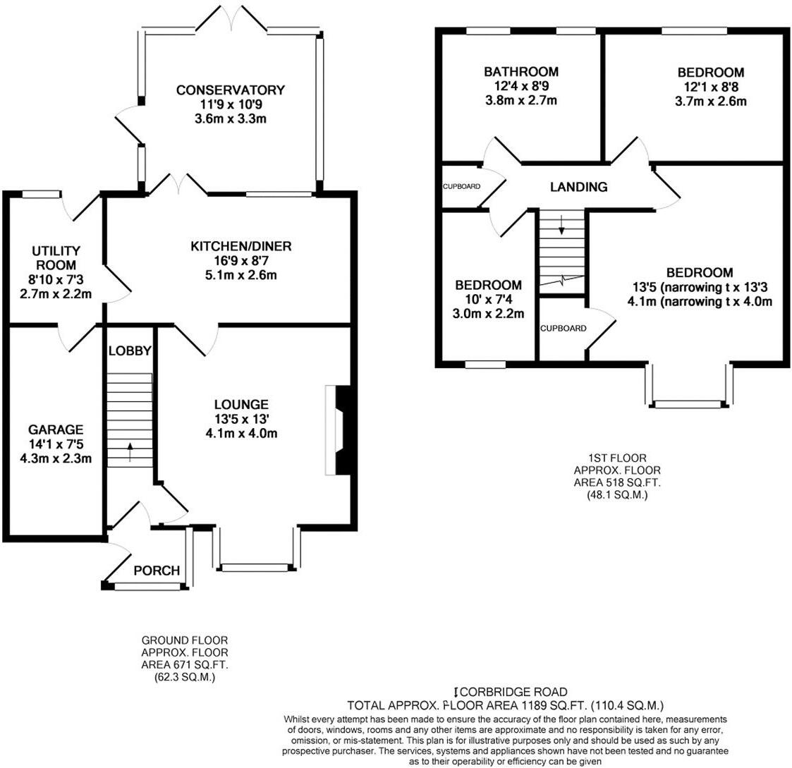 Corbridge Road, Medomsley Edge, Consett floorplan